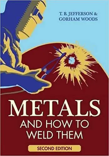 Metals and How To Weld Them Paperback 2nd Edition Cover, blue and red background