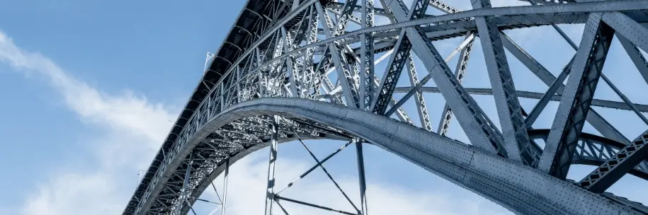 gray metal bridge