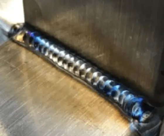 completed stick weld
