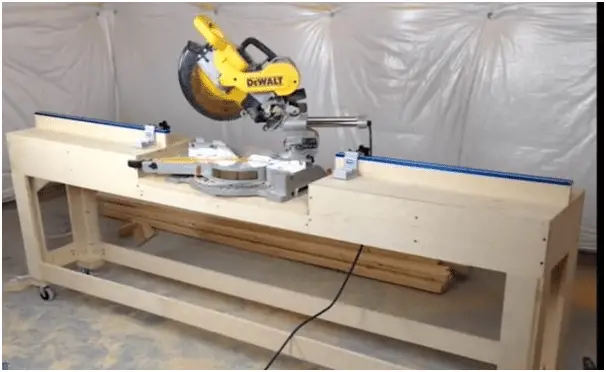 DIY Project A Sliding Miter Saw Stand